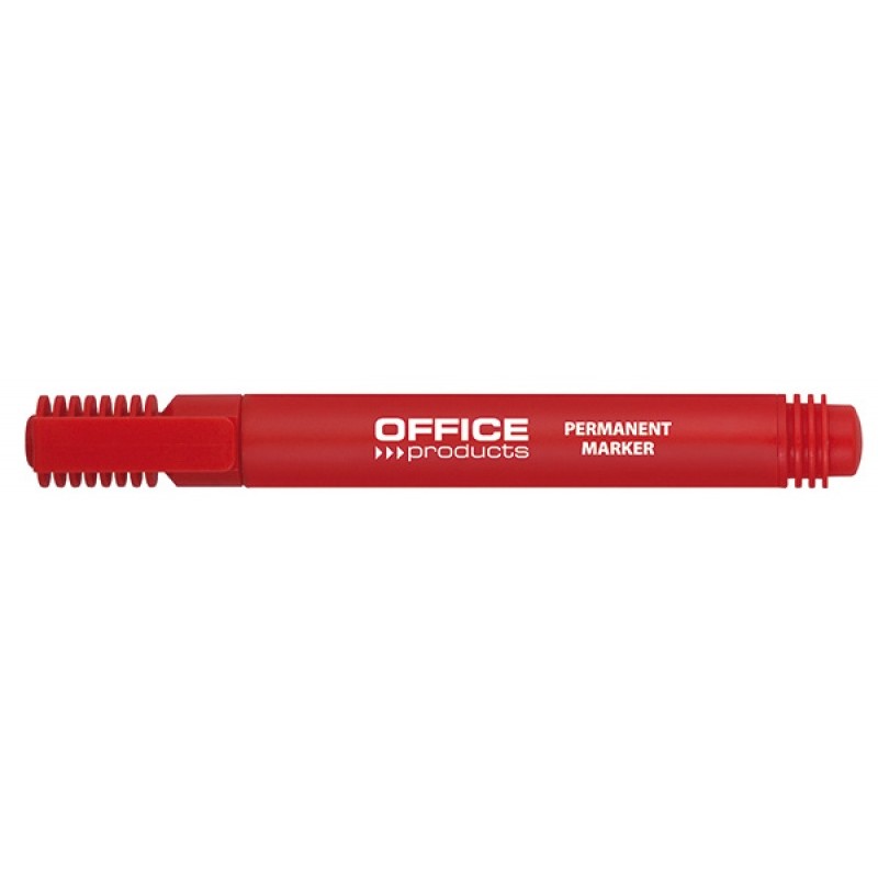 Marker Permanentny , Okrągły, 1-3Mm (Linia), Czerwony, Typu Office Products 17071211-04