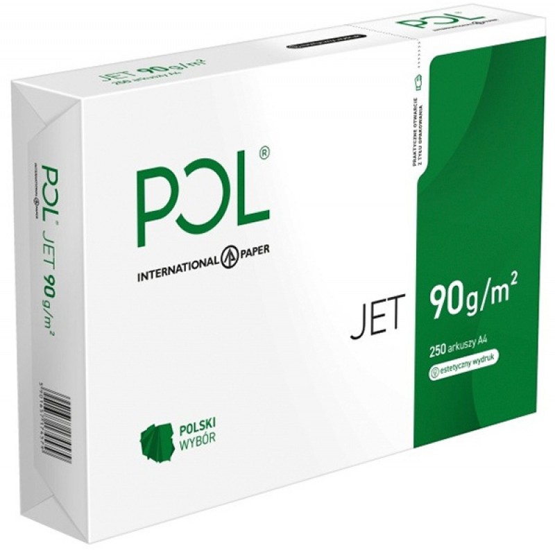Papier Xero A4 Poljet 250Ark. 90G Klasa Białości A