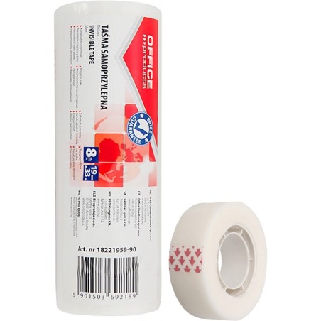 Taśma Biurowa Office Products, 19Mm, 33M, 8Szt., M
