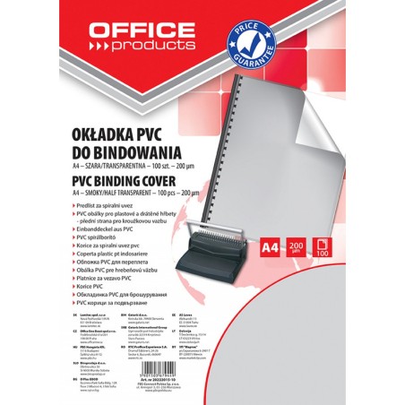 Okładki Do Bindownicy Office Products A4/200