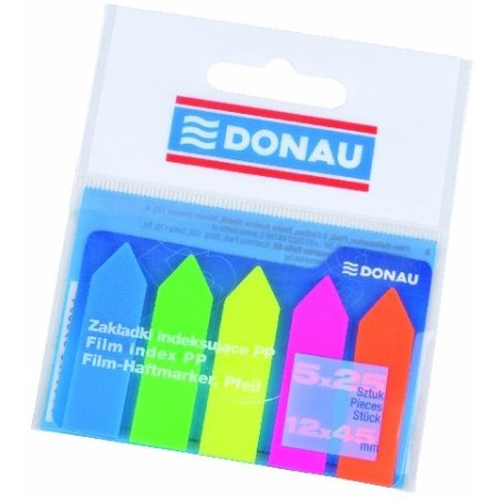 Zakładki Indeksujące Donau Pp 12 X 45 Mm 5 Kolorów Po 25 Zakładek